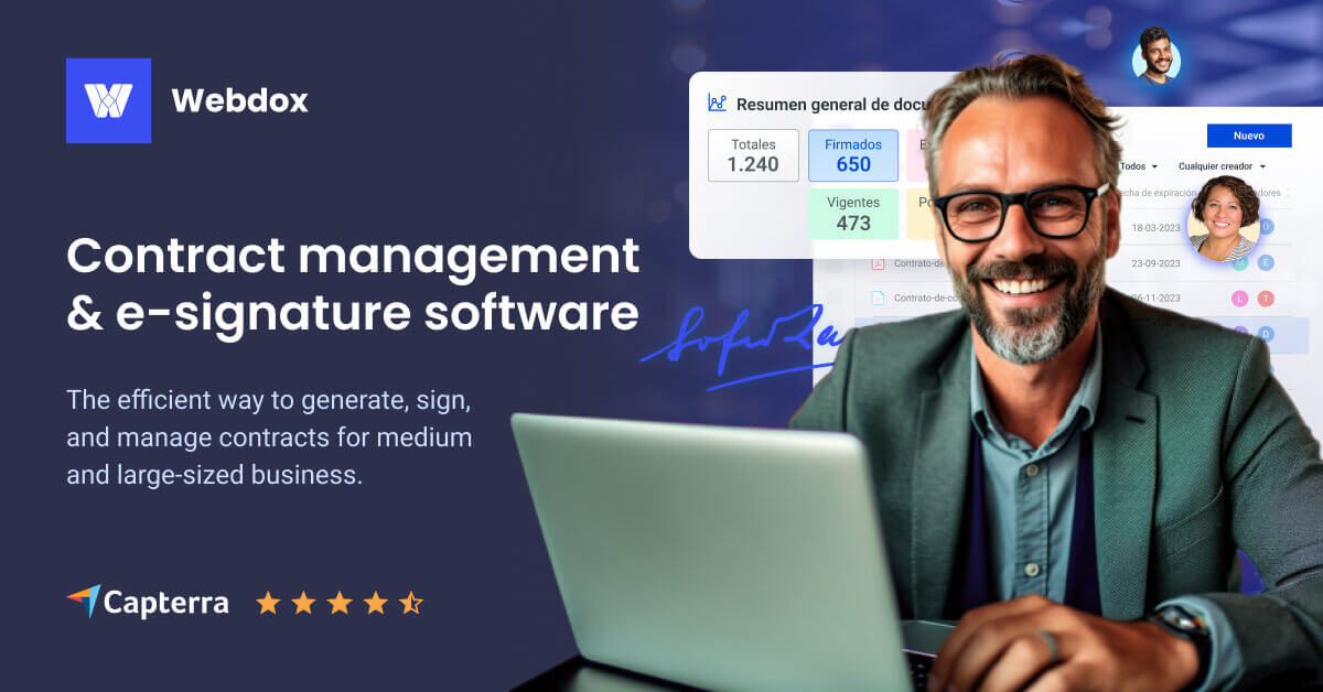 CLM Software for Contract Management and Signing Webdox